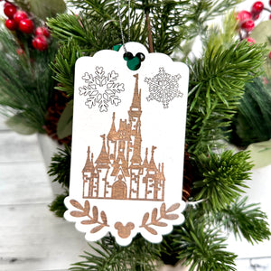 Castle | Custom Christmas Ornament/ Name Tag