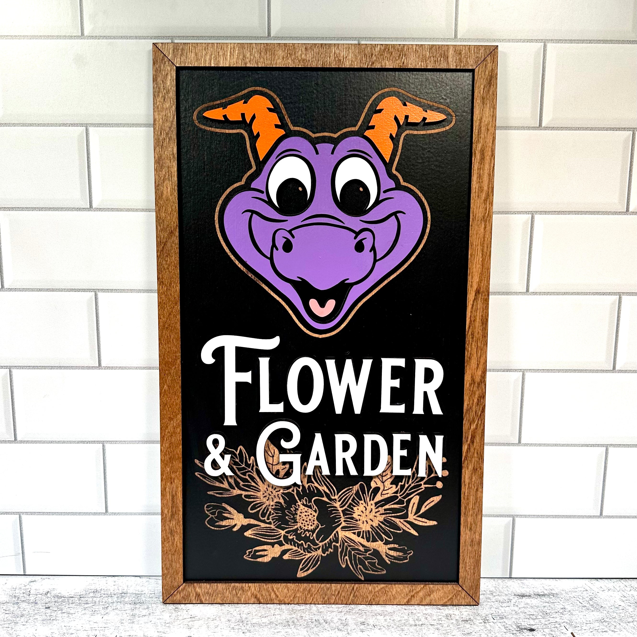 Flower & Garden | Purple Dragon Festival Framed Sign - Handmade by JRW Design Co.