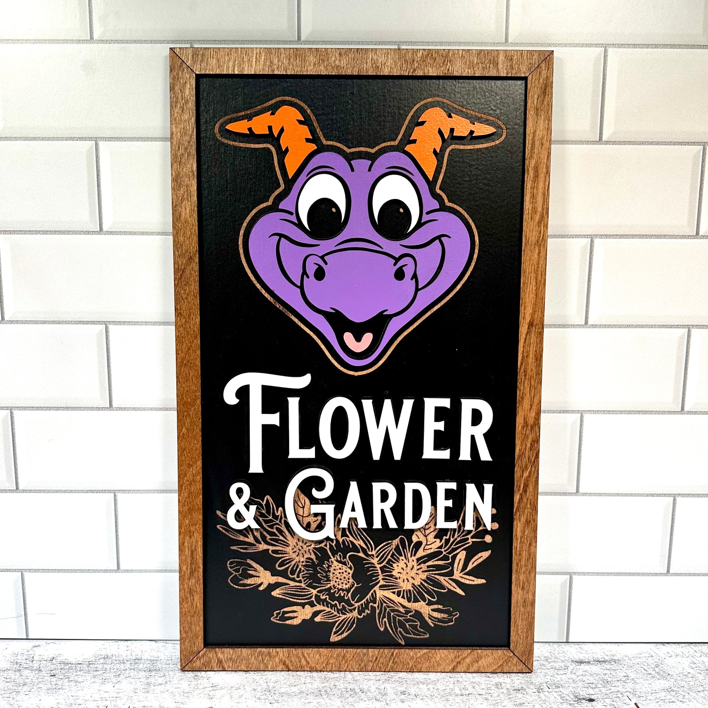 Purple Flower & Garden Sign