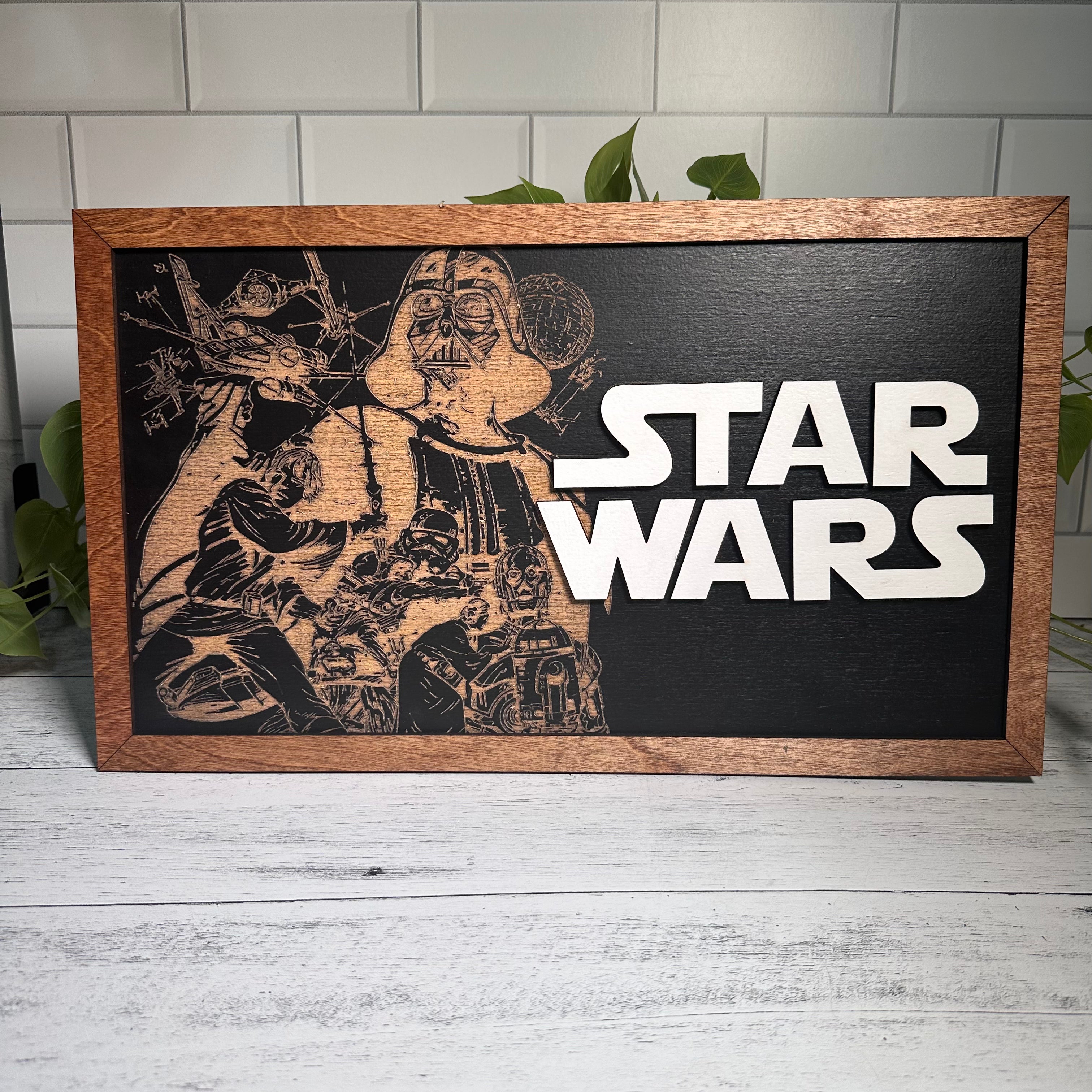 Star Wars | Classic Poster Art Framed Sign - Handmade by JRW Design Co.