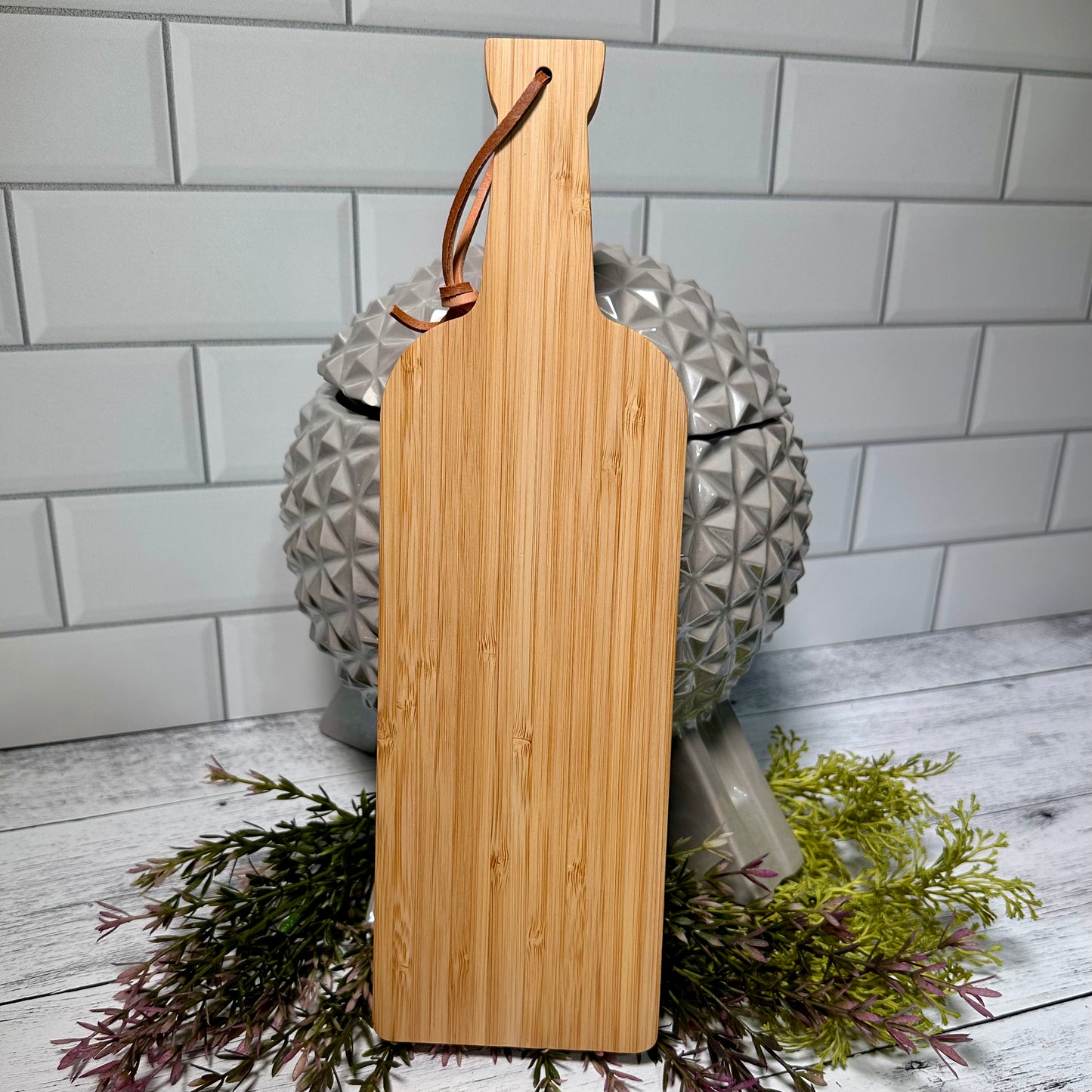 Oh Bother Wooden Bread / Charcuterie Cutting Board with Handle