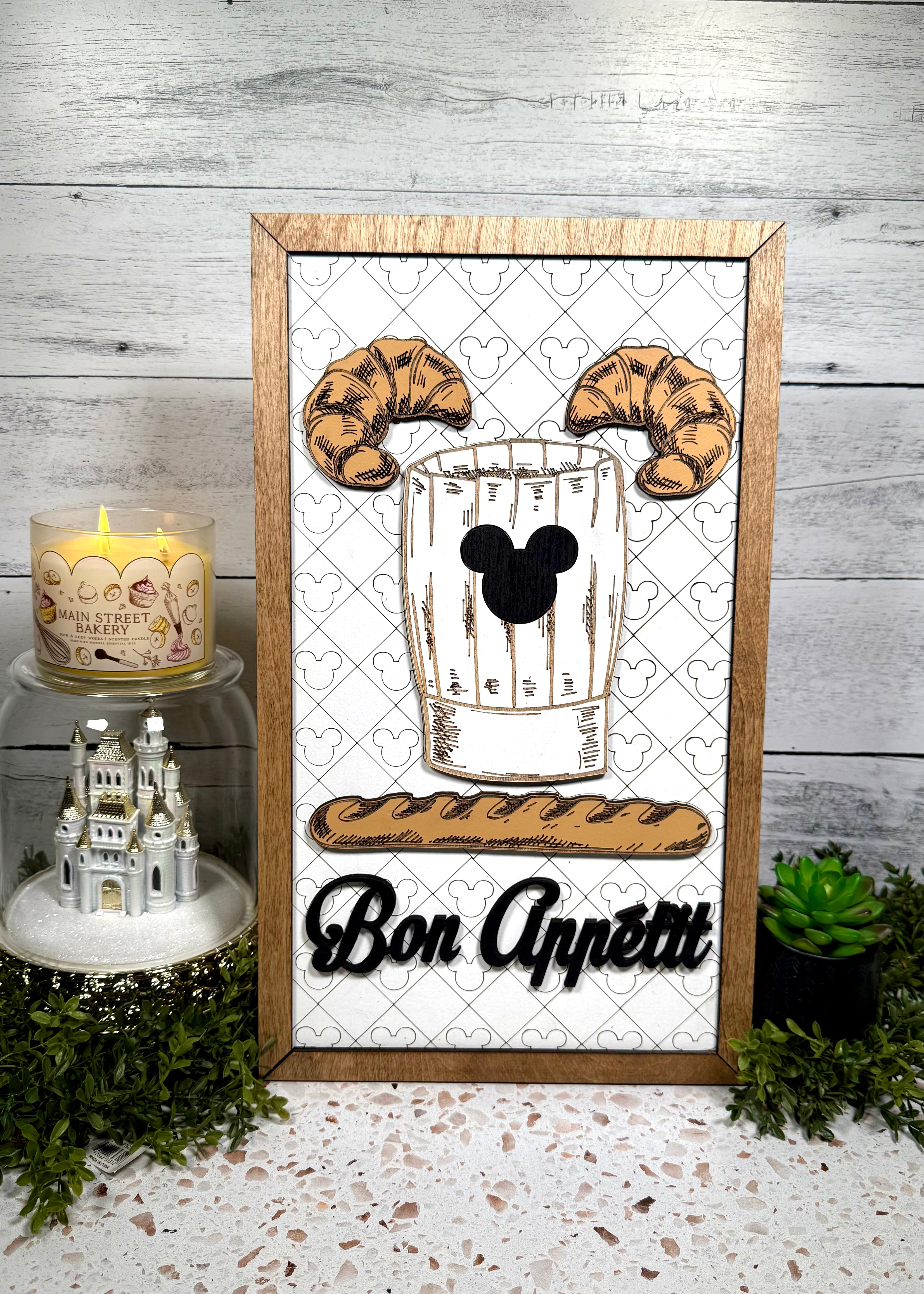 Bon Appetit | French Kitchen Park-Inspired Framed Sign - Handmade by JRW Design Co.