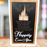Reach Out And Find Your Happily Ever After | Fireworks Framed Sign - Handmade by JRW Design Co.