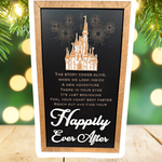 Reach Out And Find Your Happily Ever After | Fireworks Framed Sign - Handmade by JRW Design Co.
