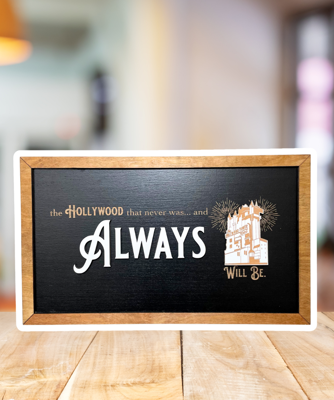 The Hollywood That Never Was | Tower Hotel Tribute Framed Sign - Handmade by JRW Design Co.