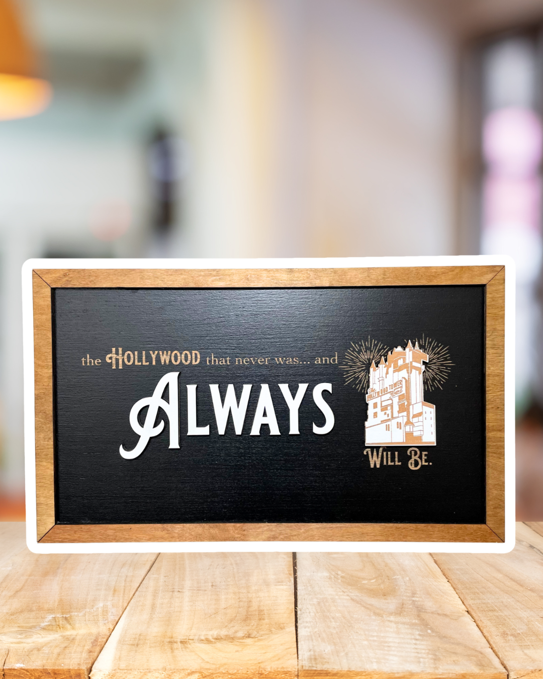 The Hollywood That Never Was | Tower Hotel Tribute Framed Sign - Handmade by JRW Design Co.