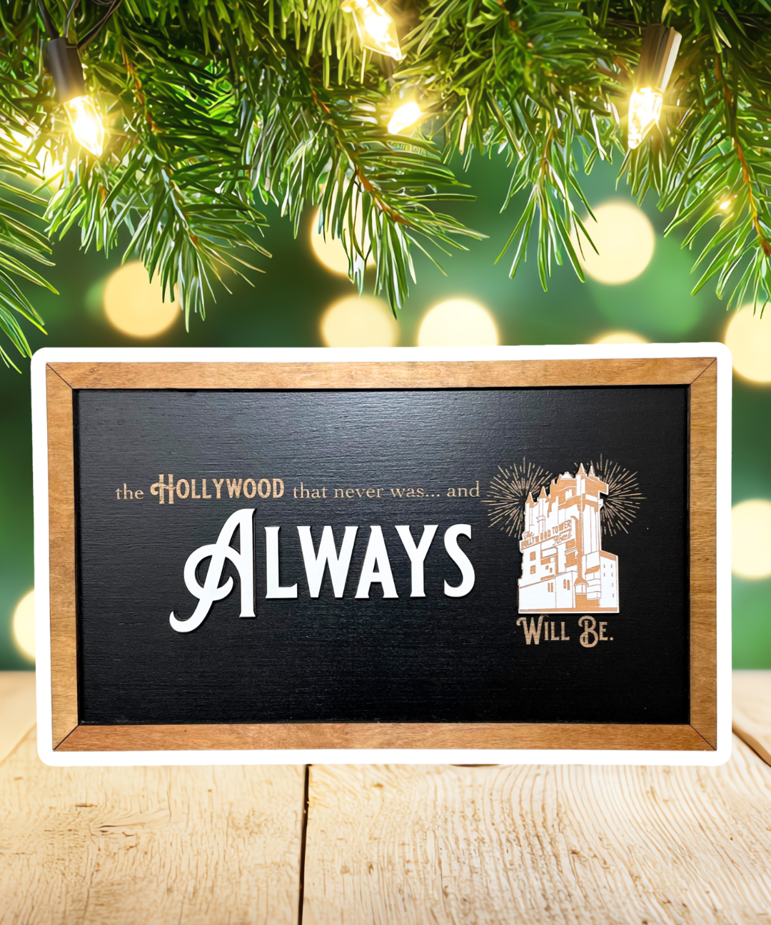 The Hollywood That Never Was | Tower Hotel Tribute Framed Sign - Handmade by JRW Design Co.