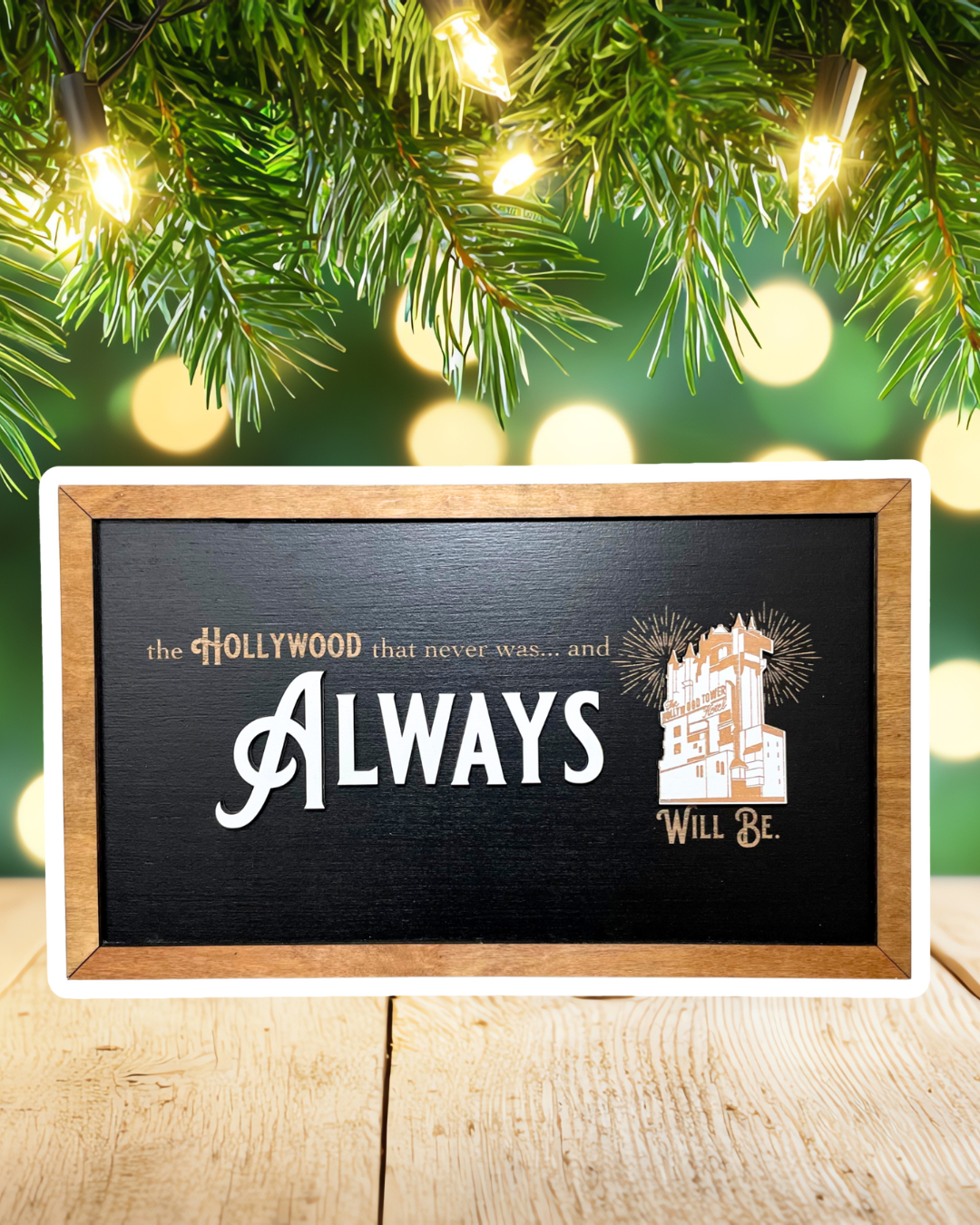 The Hollywood That Never Was | Tower Hotel Tribute Framed Sign - Handmade by JRW Design Co.