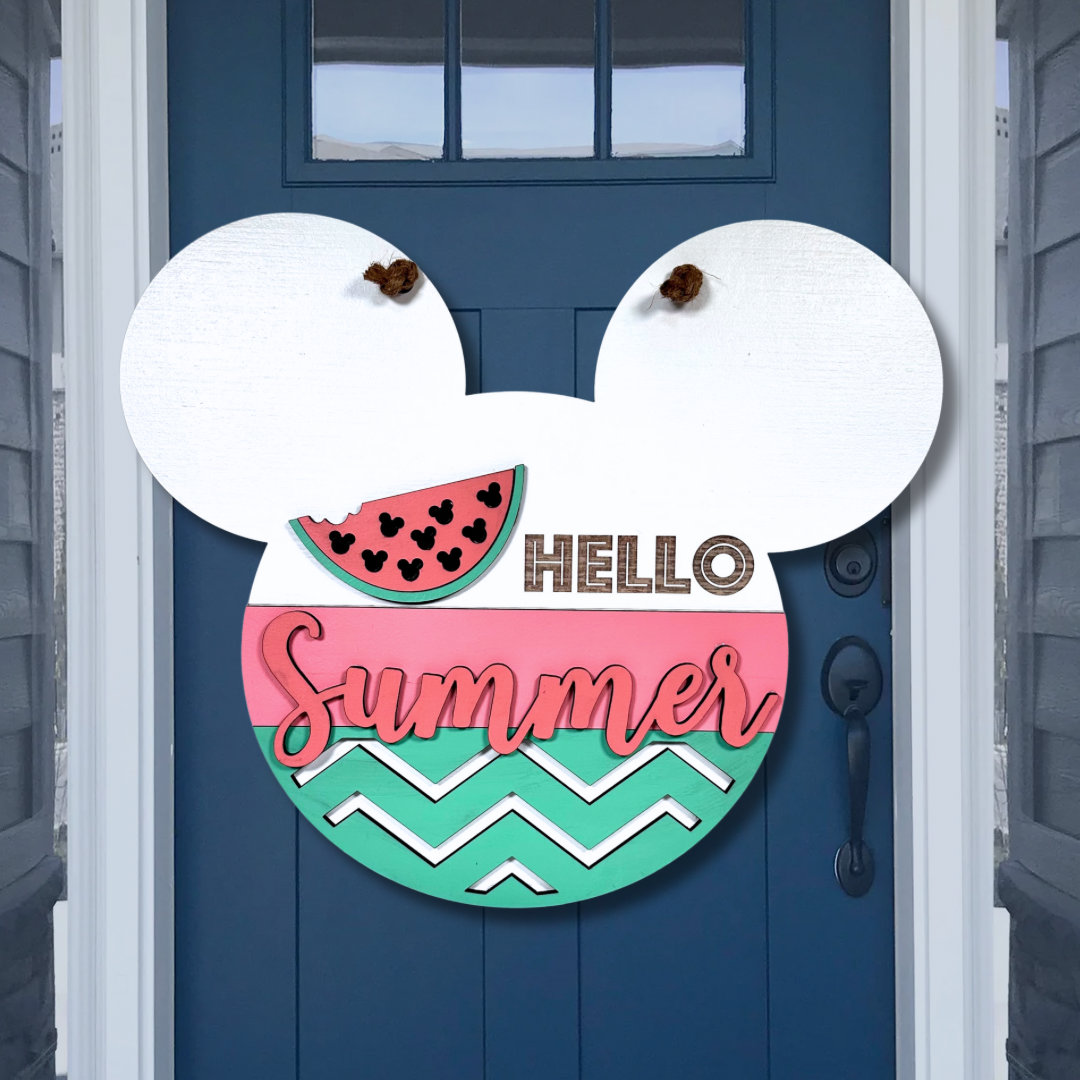 Hello Watermelon Wall Sign