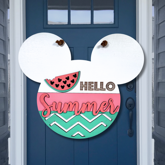 Hello Watermelon Wall Sign