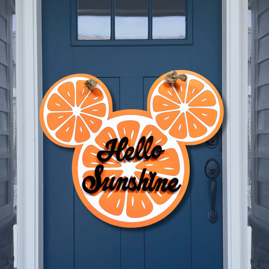 Orange Mouse Wall Sign | Multiple Options
