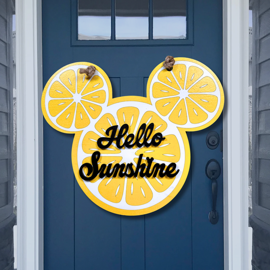 Lemon Mouse Wall Sign | Multiple Options