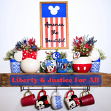 America The Beautiful | Patriotic Park-Inspired Framed Sign