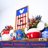 America The Beautiful | Patriotic Park-Inspired Framed Sign