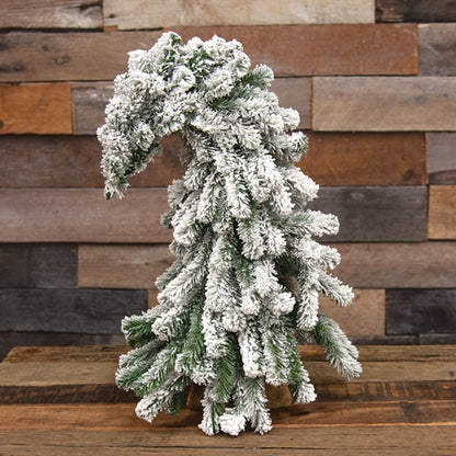Think Happy Thoughts | Enchanted Mini Christmas Tree Kit – 24″ Bendable Flocked Alpine Tree