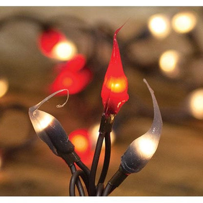 Scarlet & Gray Silicone Teeny Lights 20ct