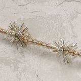 Champagne Bead & Tinsel Garland 43"L