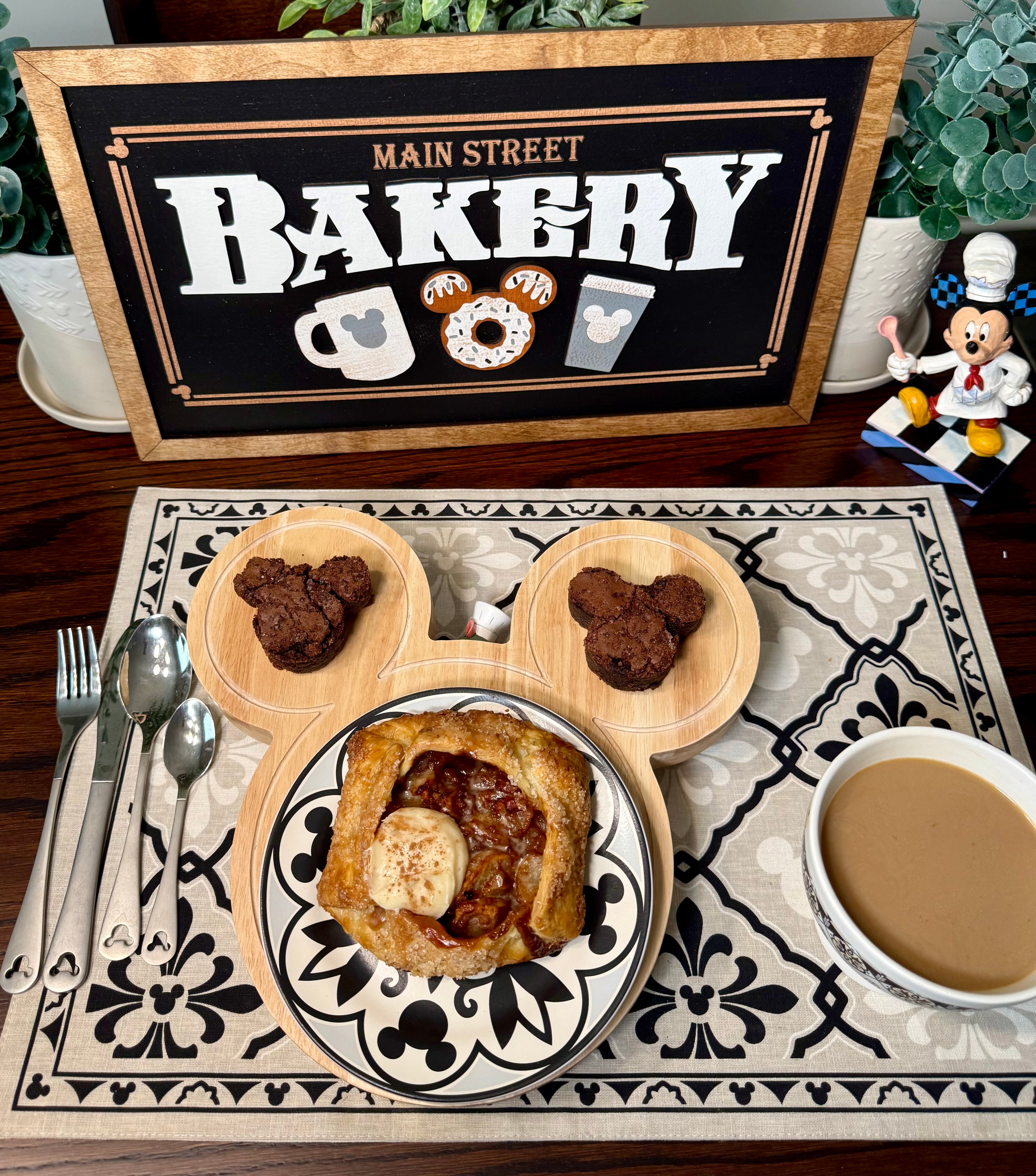 Main Street Bakery | Original Black & White Framed Sign