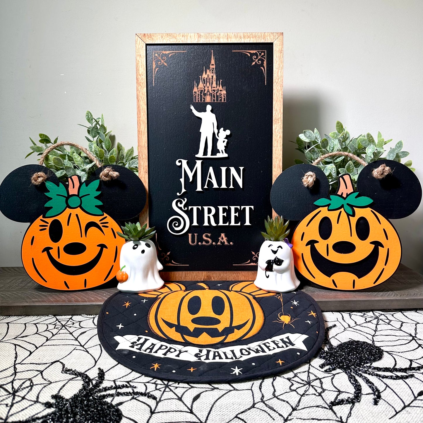 Walking Down Main Street U.S.A. Park-Inspired Framed Sign