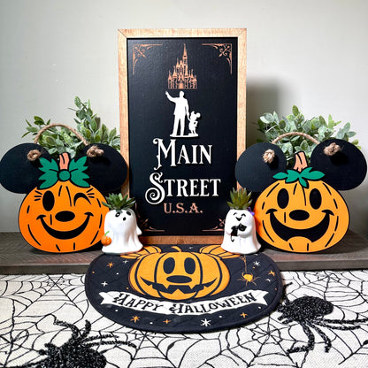 Walking Down Main Street U.S.A. Park-Inspired Framed Sign