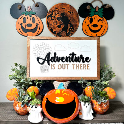 Adventure is Out There Park-Inspired Framed Sign