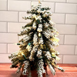 Enchanted Flocked Pine Tree – 15″ | Enchanted Mini Tree Kit Tree