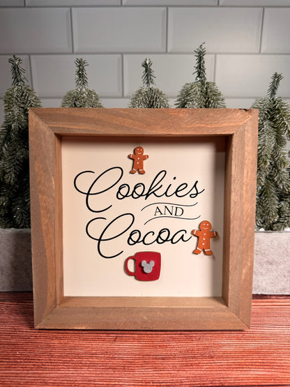 Magical Cookies & Cocoa Dimensional Framed Sign