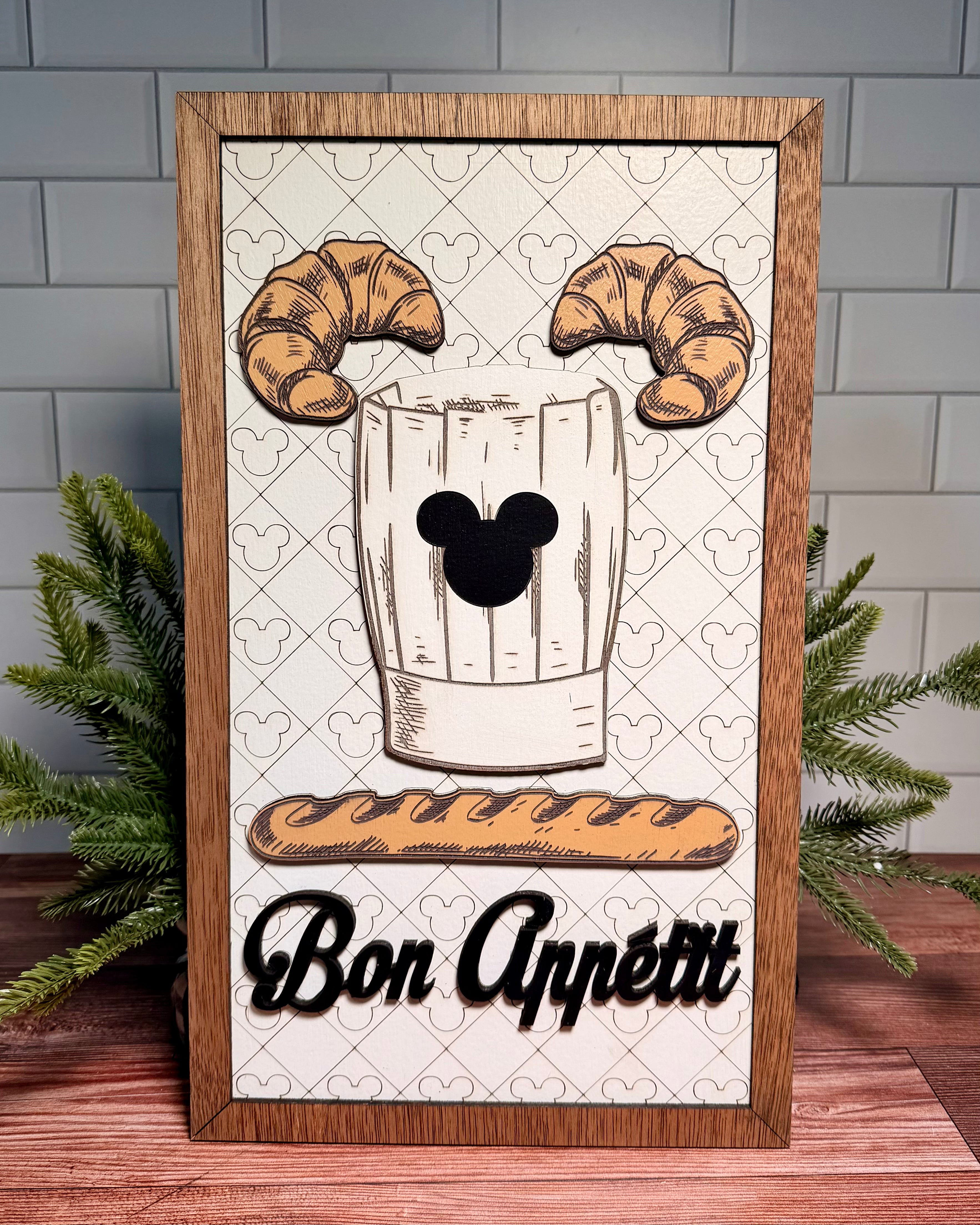 Bon Appetit | French Kitchen Park-Inspired Framed Sign
