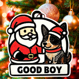 Santa and His Good Boy/Girl Beagle —Personalize