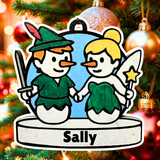 Fairy Lights & Frosty Flights Snowman Ornament—Personalize