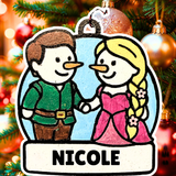 Tower Escape Snowman Duo Ornament—Personalize
