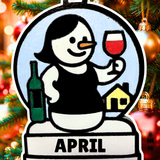 Fun Girl’s Night Out Snowman Ornament—Customizable