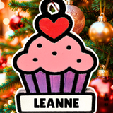 Enchanting Cupcake Ornament—Customizable