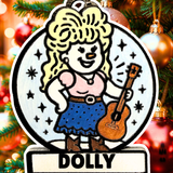 Enchanting Dolly Snowman Ornament—Customizable