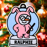 Enchanting Ralphie Snowman Ornament—Customizable
