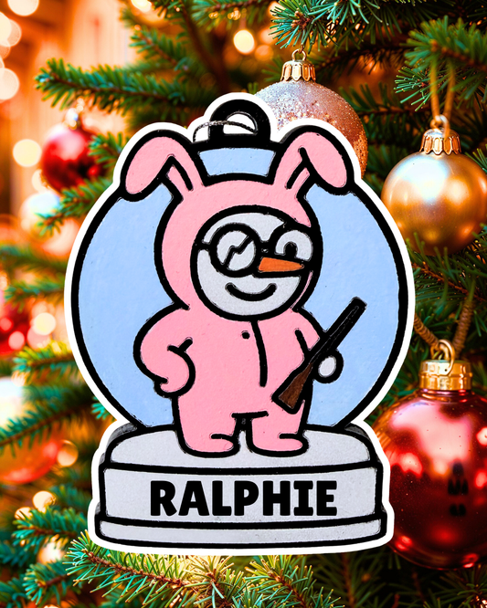 Enchanting Ralphie Snowman Ornament—Customizable