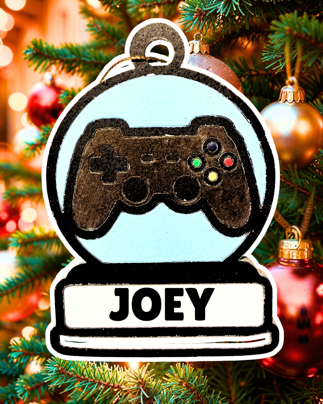 Enchanting Video Games Snow Globe Ornament—Customizable