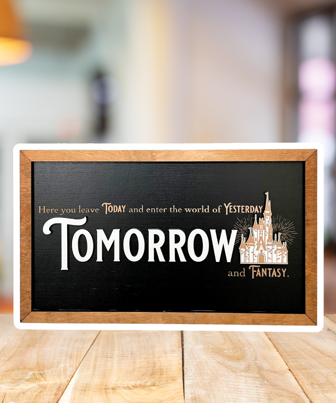 To All Who Come To This Happy Place | Castle Tribute Framed Sign - Handmade by JRW Design Co.