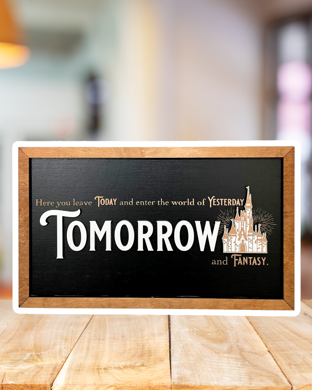 To All Who Come To This Happy Place | Castle Tribute Framed Sign - Handmade by JRW Design Co.