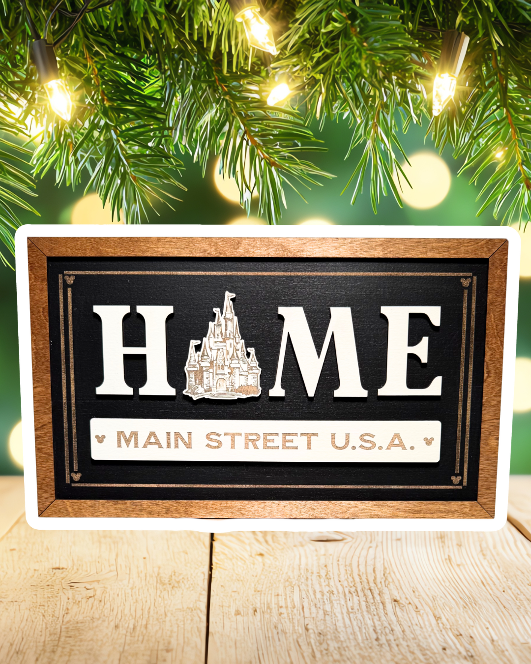 Home CUSTOM BANNER Park-Inspired Framed Sign