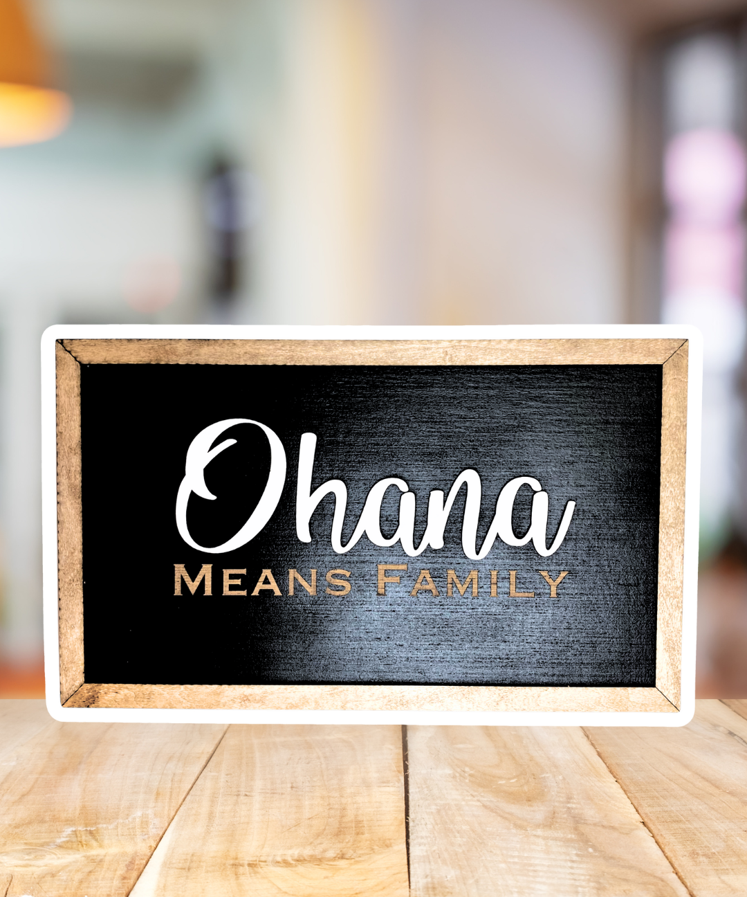 Ohana Means Family | Park-Inspired Framed Sign - Handmade by JRW Design Co.