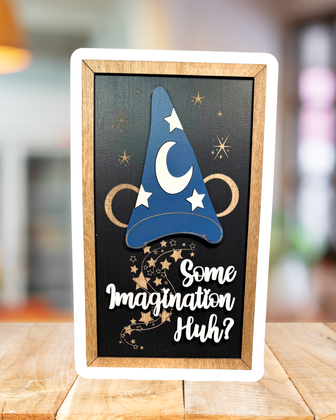 Huh Hat Some Imagination Huh? Black Sorcerer Hat Sign | JRW – JRW Design Co.