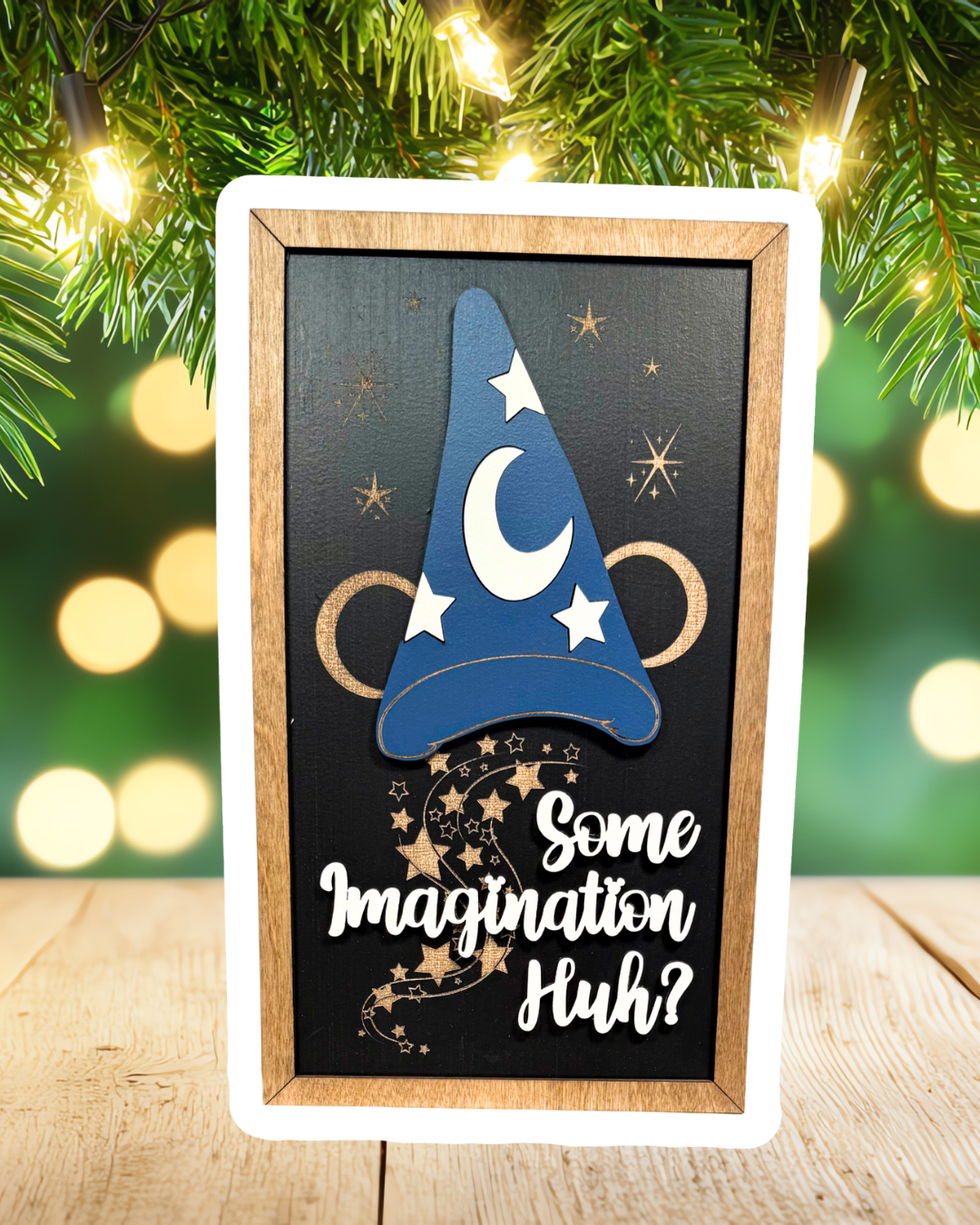 Some Imagination Huh? Park-Inspired Framed Sign