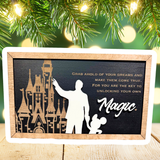 Grab Ahold Of Your Dreams | Unlocking Your Own Magic Framed Sign - Handmade by JRW Design Co.