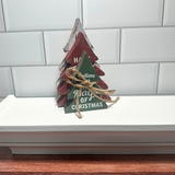 3/Set, Wonderful Time of Year Distressed Wooden Trees