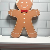 Gingerbread Boy Planter Stake Topper