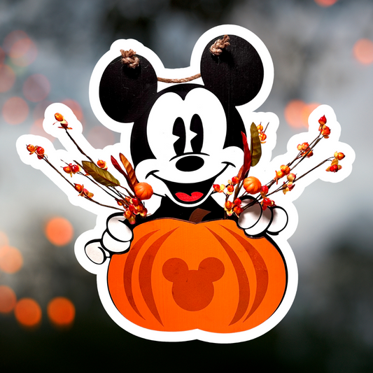 Pumpkin Mouse Wall Sign