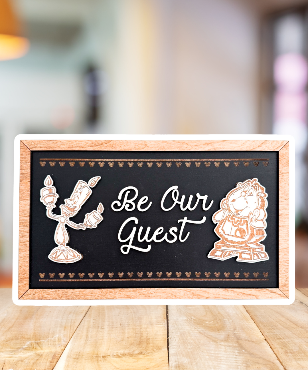 Be Our Guest | Tale As Old As Time Framed Sign - Handmade by JRW Design Co.