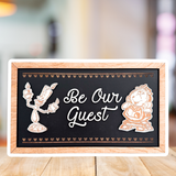 Be Our Guest | Tale As Old As Time Framed Sign - Handmade by JRW Design Co.