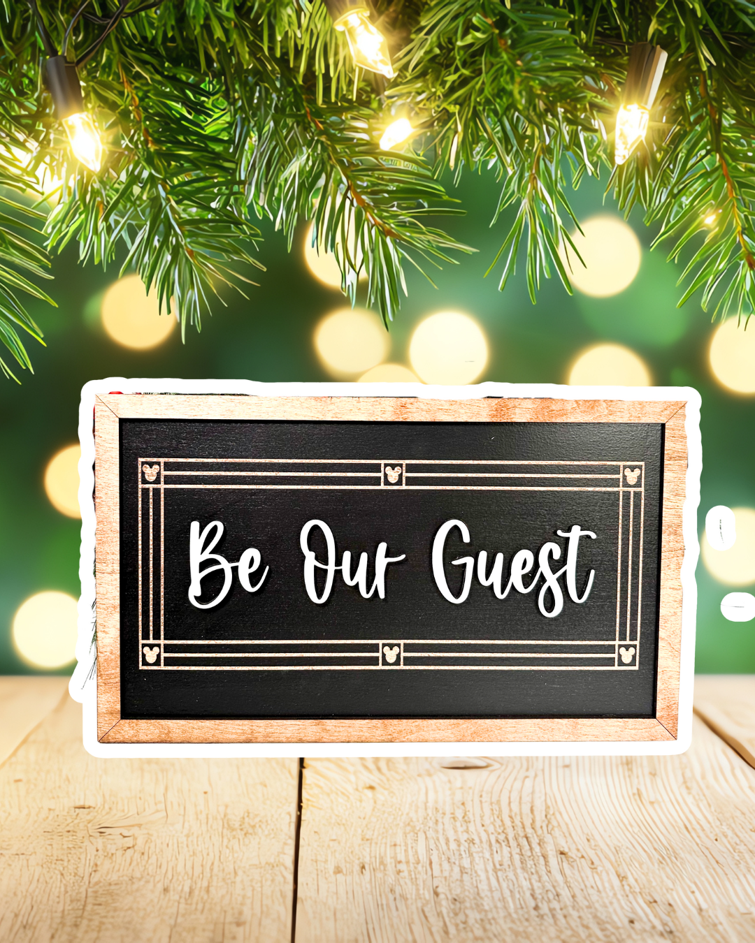 Be Our Guest | Tale As Old As Time Framed Sign - Handmade by JRW Design Co.